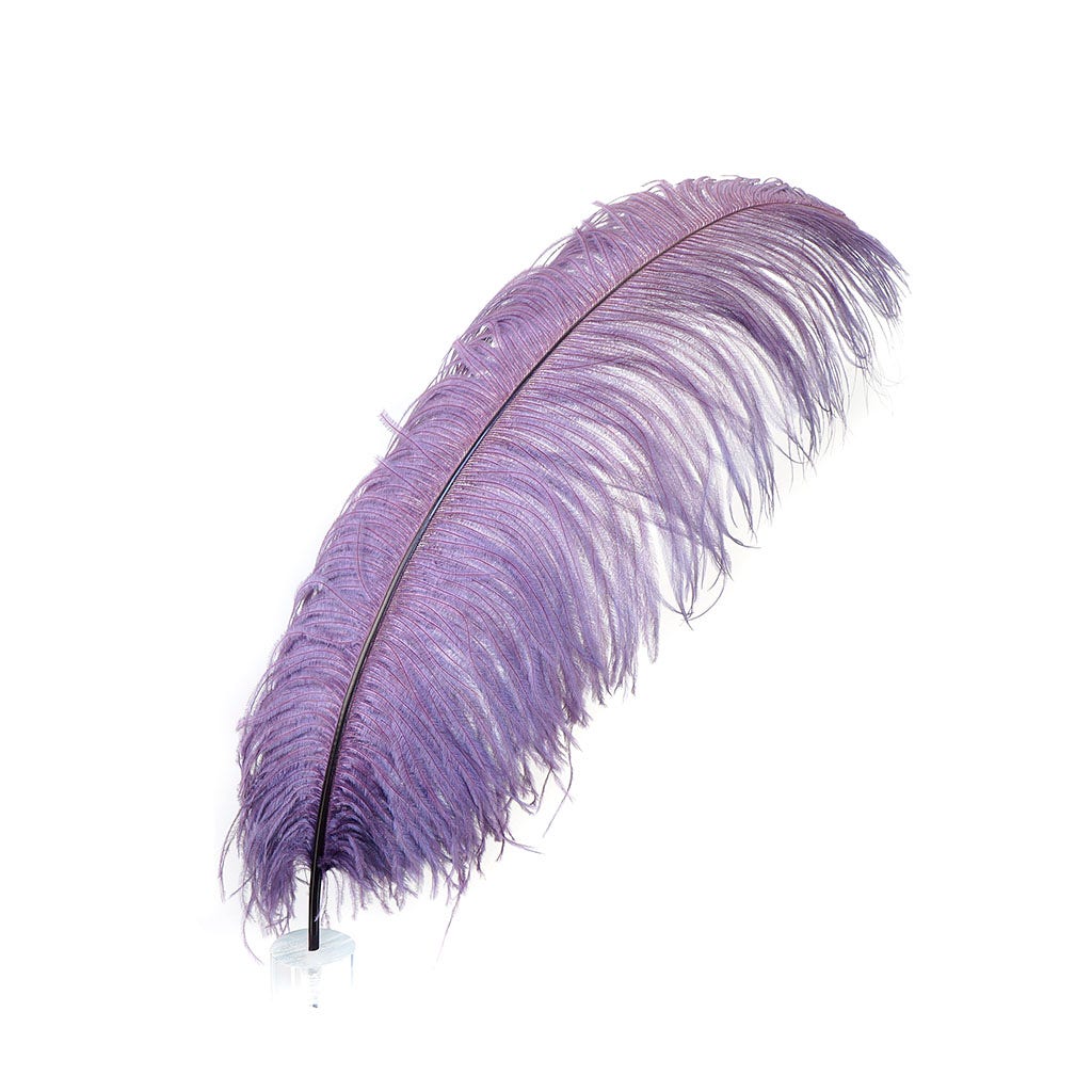 Large Ostrich Feathers - 24-30’’ Prime Femina Plumes - Amethyst - 1 piece - Ostrich Feathers