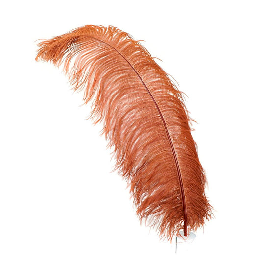 Large Ostrich Feathers - 24-30’’ Prime Femina Plumes - Copper - Ostrich Feathers