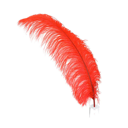 Large Ostrich Feathers - 24-30’’ Prime Femina Plumes - Red - Ostrich Feathers