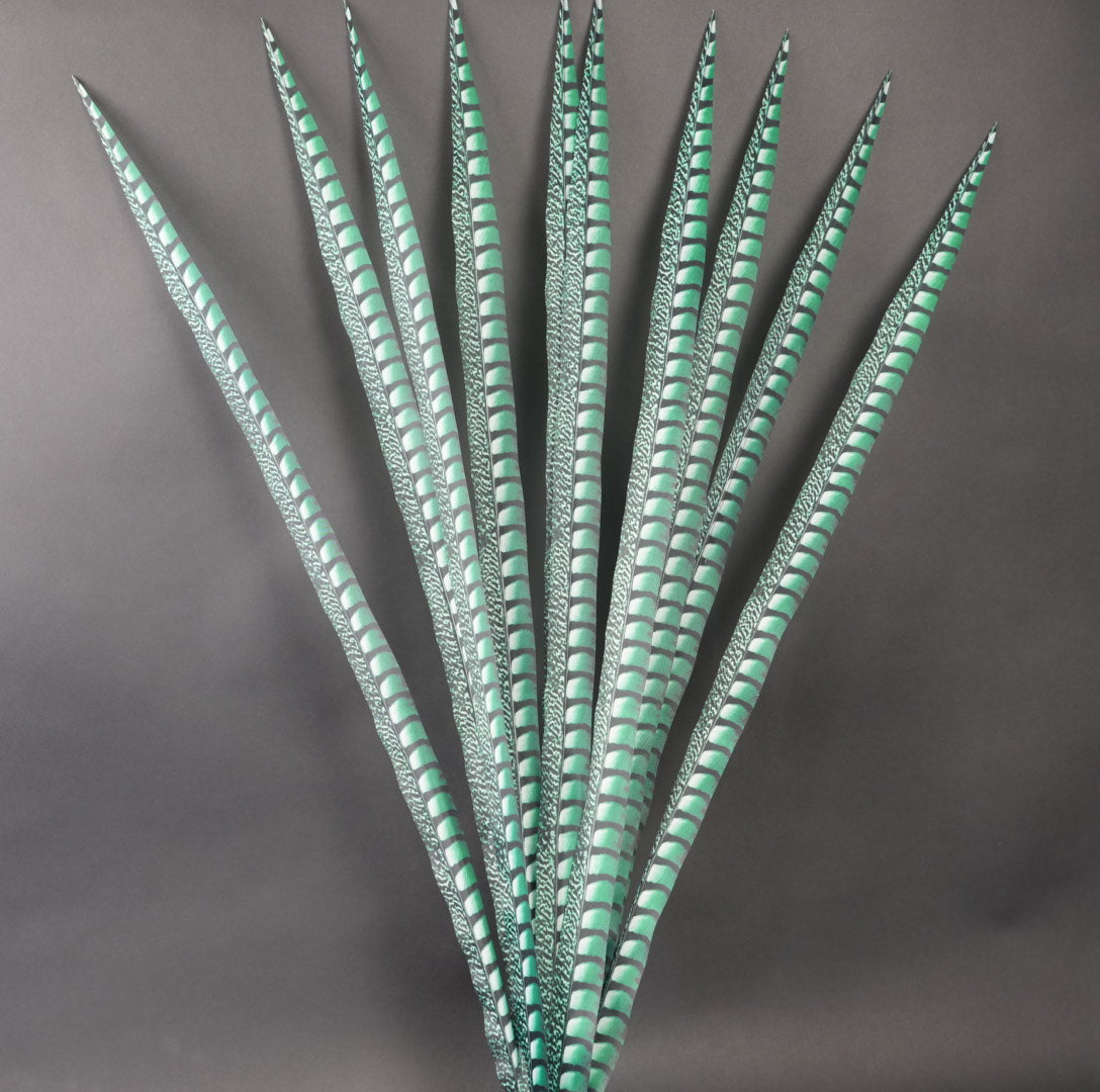 Kelly Green Faux Lady Amherst Feathers 1 pc