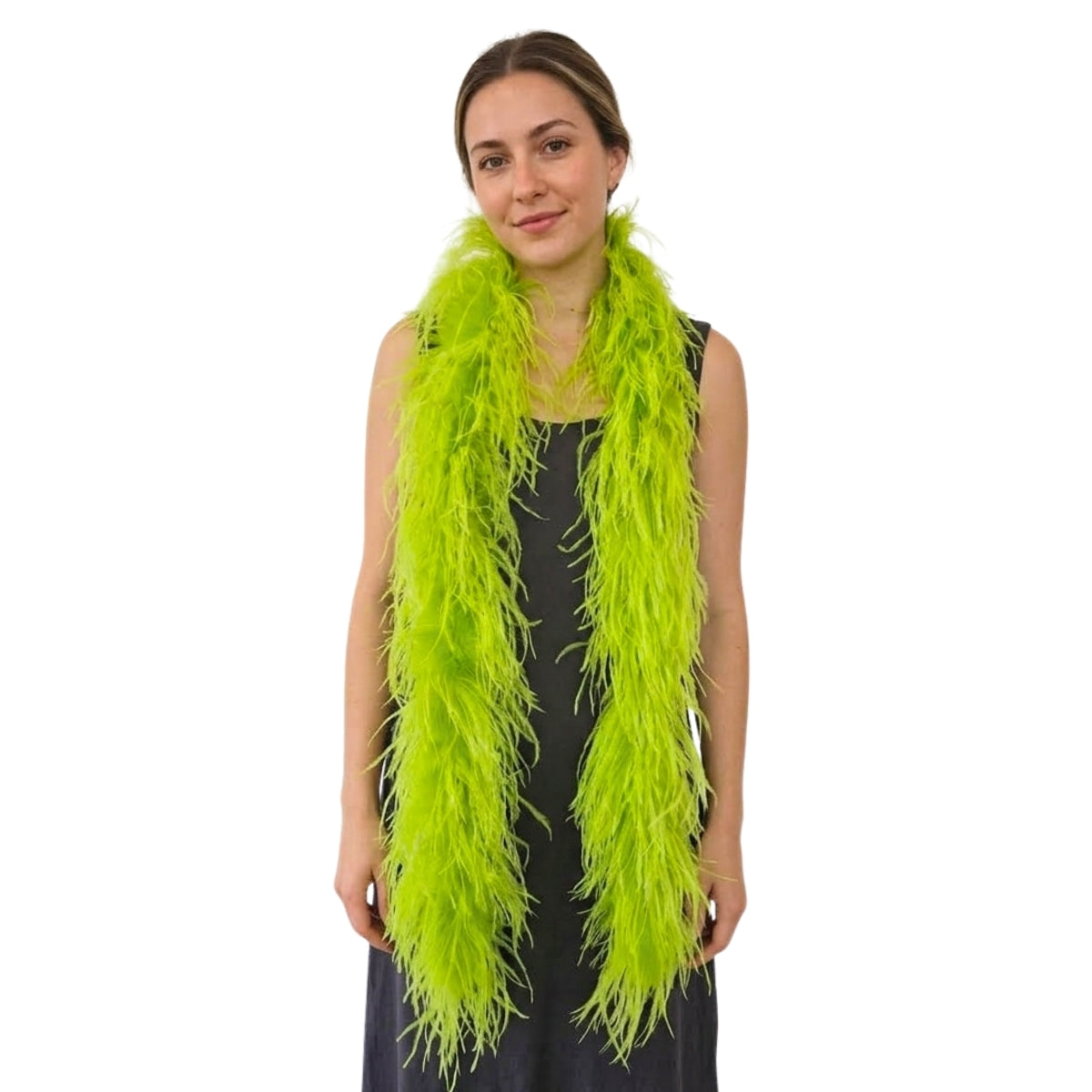 Lime Green 2 Ply Ostrich Feather Boa