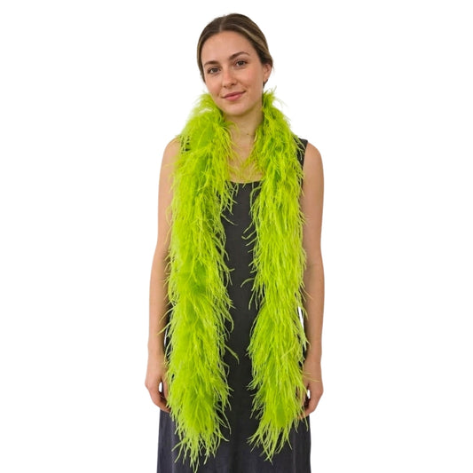 Lime Green 2 Ply Ostrich Feather Boa