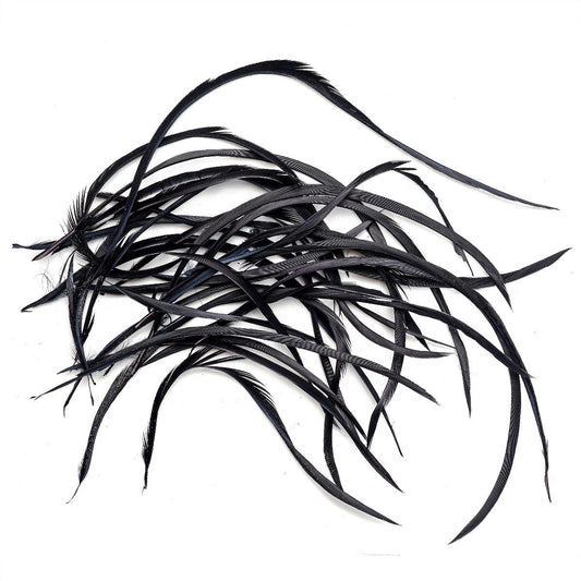 Loose Goose Biots Dyed - Black - Feathers