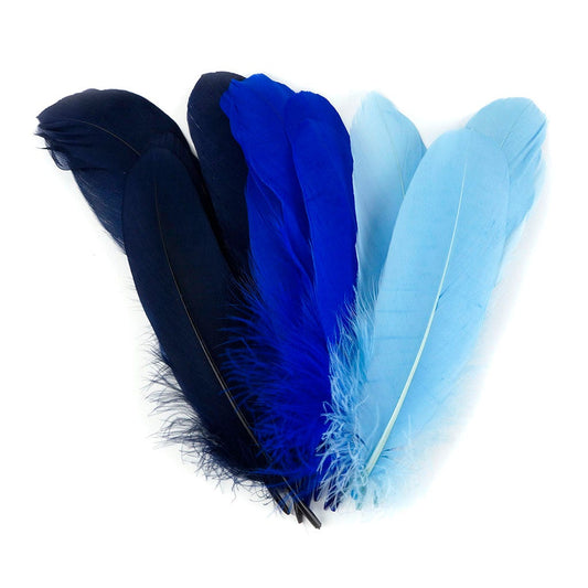 Loose Goose Pallets Mix Dyed Blueskies - Feathers