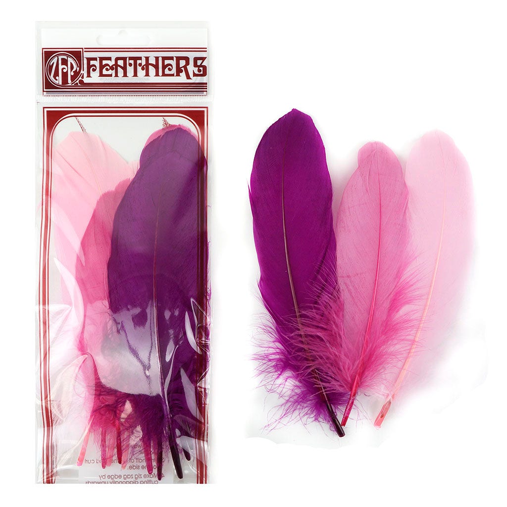 Loose Goose Pallets Mix Dyed Lovebug - Feathers