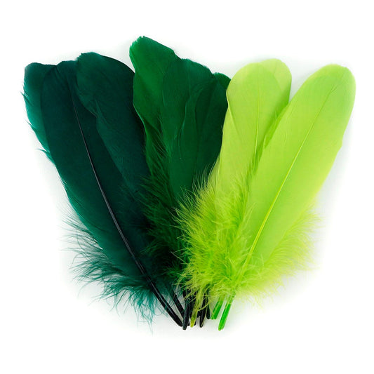 Loose Goose Pallets Mix Dyed Shamrock - Feathers