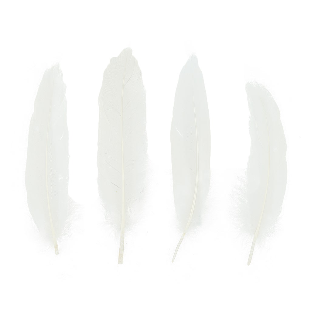 Loose Goose Satinettes Dyed - Ivory - Feathers