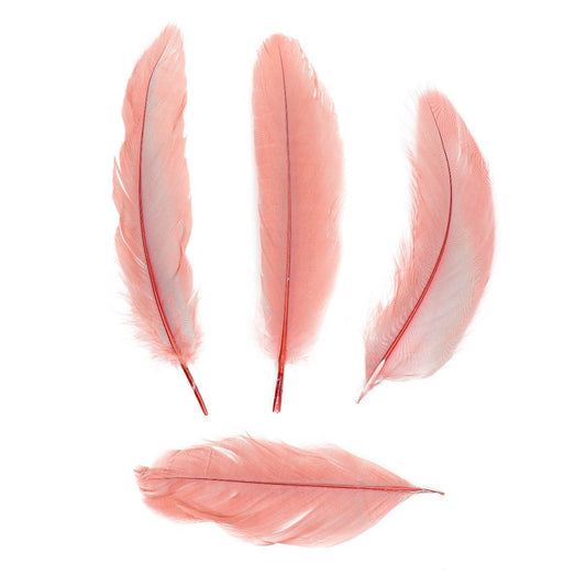 Loose Goose Satinettes Dyed - Rose - Feathers