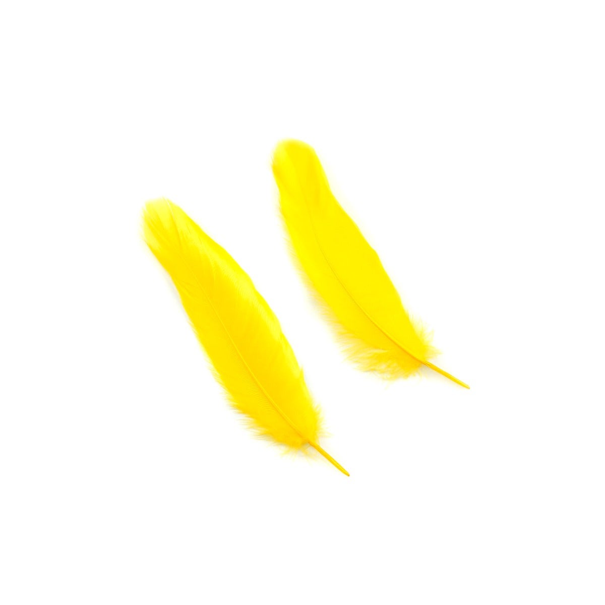 Loose Goose Satinettes Dyed - Yellow - Feathers