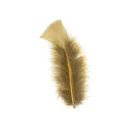 Loose Turkey Flats Dyed Feathers-Beige - Feathers