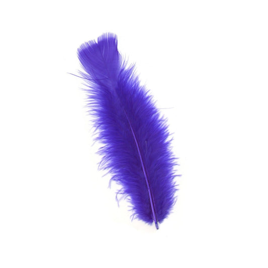 Loose Turkey Flats Dyed Feathers-Dark Lilac - Feathers