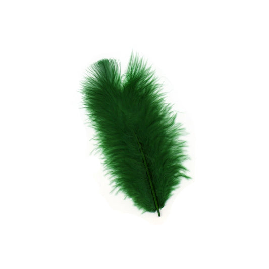 Loose Turkey Flats Dyed Feathers-Hunter Green - Feathers