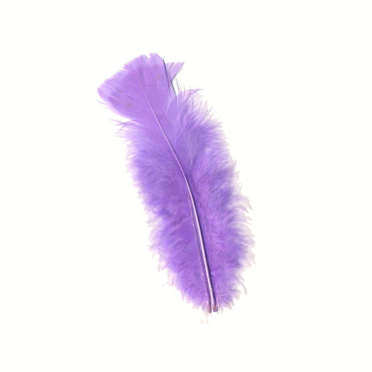 Loose Turkey Flats Dyed Feathers-Lavender - Feathers