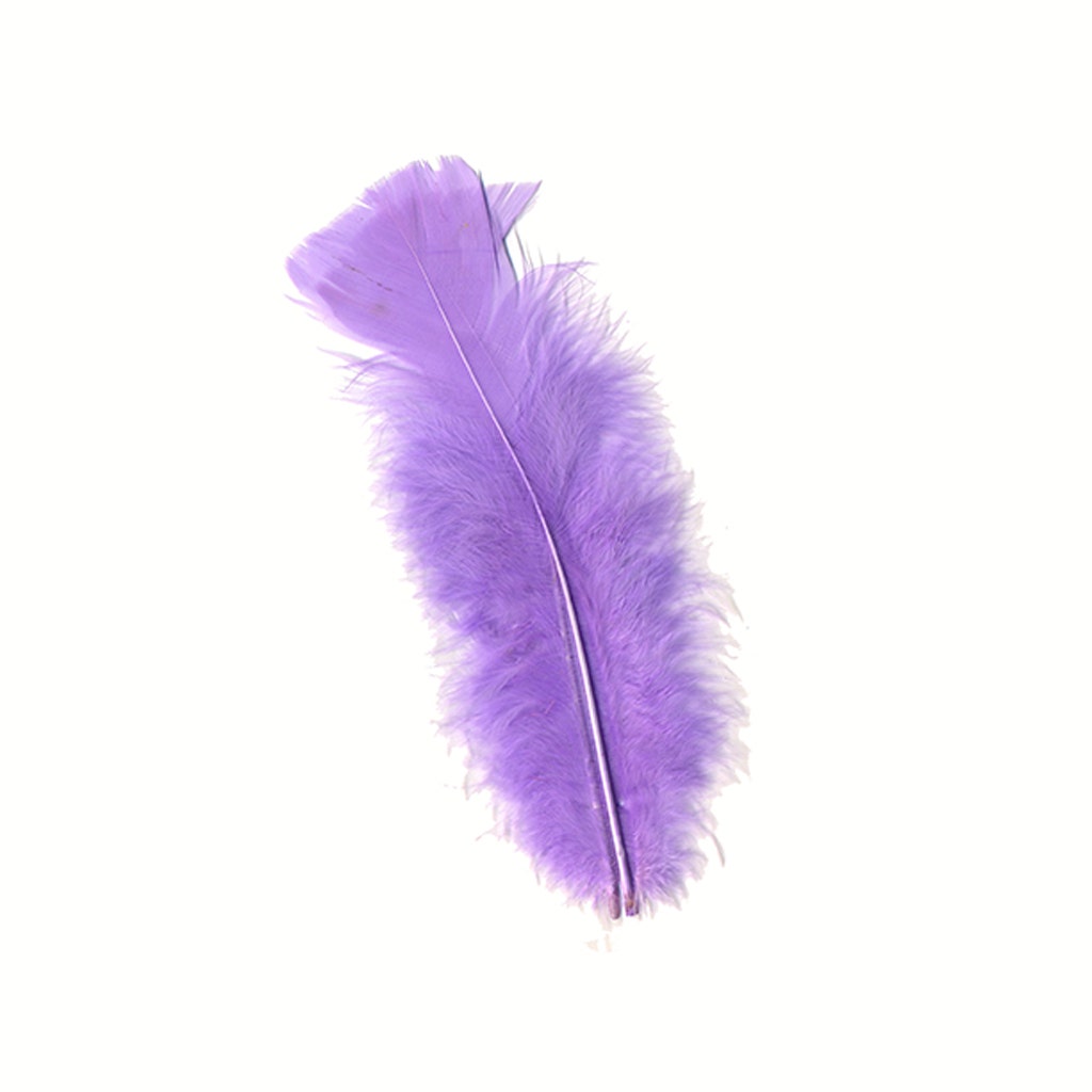 LOOSE TURKEY FLATS DYED - LAVENDER - Feathers