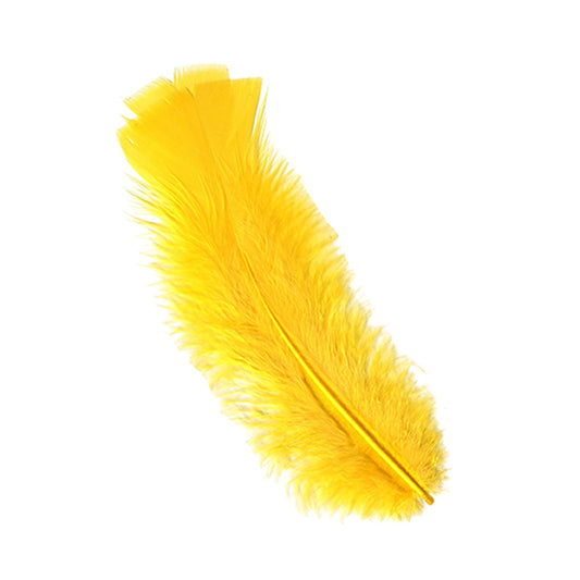 Loose Turkey Flats Dyed - Yellow - Feathers