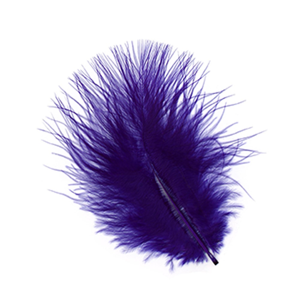 Loose Turkey Marabou Dyed - Regal - Feathers