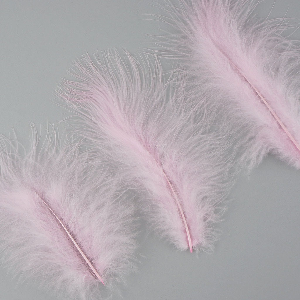 Loose Turkey Marabou Feathers 3-8’’ Dyed - Candy Pink - 1 lb. bulk - Turkey Feathers