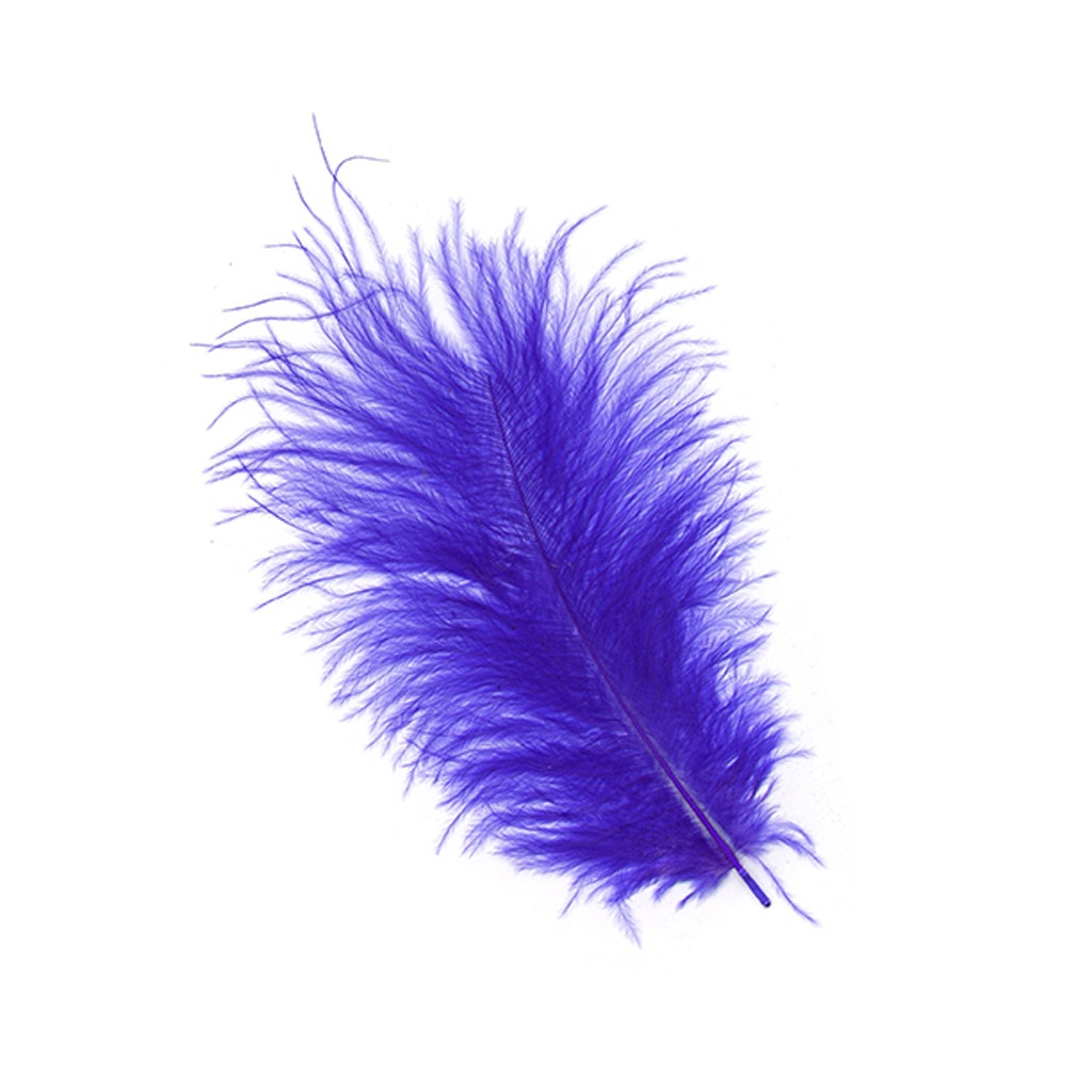 Loose Turkey Marabou Feathers 3-8’’ Dyed - Dark Lilac - 1/4 lb. bulk - Turkey Feathers