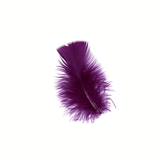 Loose Turkey Plumage Feathers - 0.5 oz - Purple - Feathers