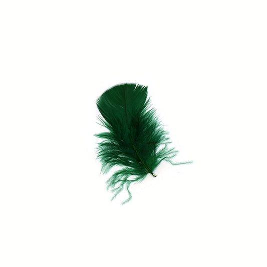 Loose Turkey Plumage Feathers - 1/4 lb - Hunter Green - Feathers