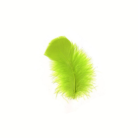 Loose Turkey Plumage Feathers - Fl Chartreuse - Feathers