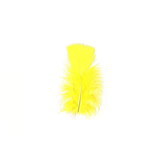 Loose Turkey Plumage Feathers - Fl Yellow - Feathers