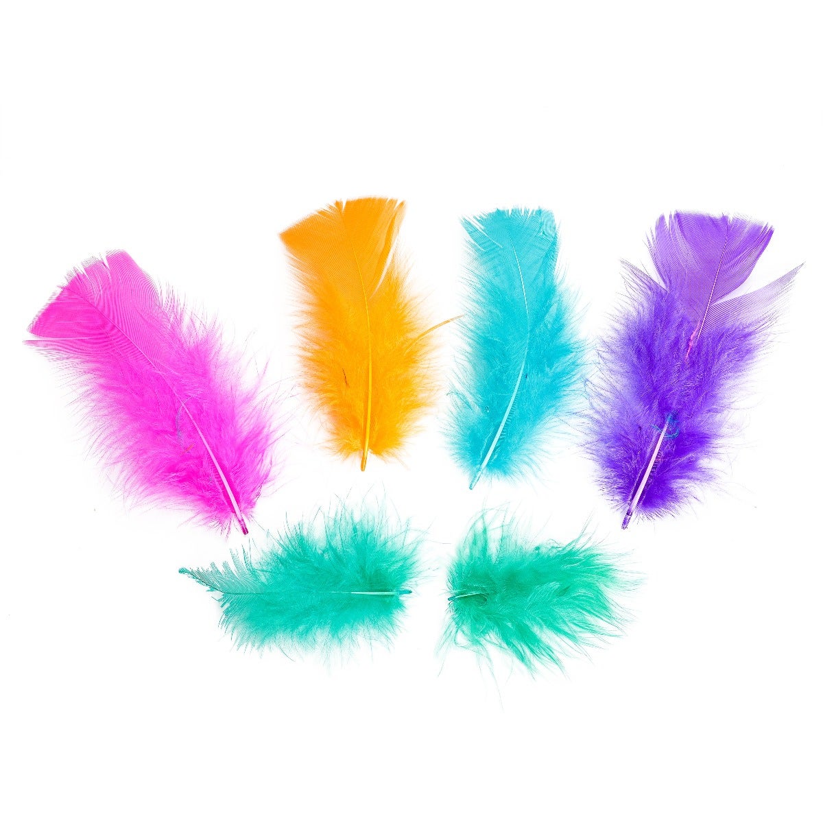 Loose Turkey Plumage Mix Dyed - Carnival Mix - Feathers