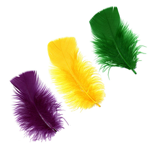 Loose Turkey Plumage Mix Dyed - Mardigras Mix - Feathers