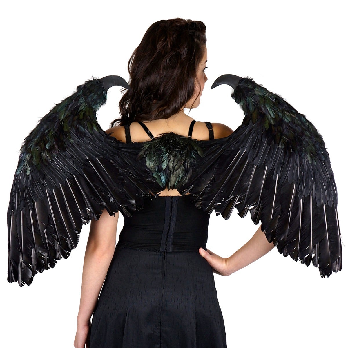 Maleficent Inspired Black Feather Wings - Feathers