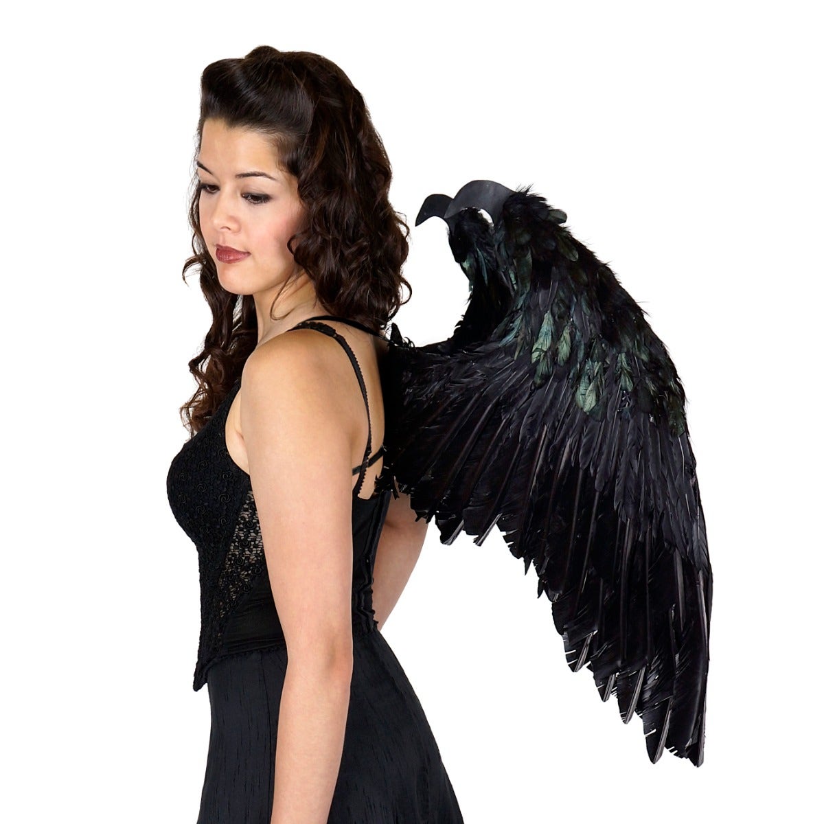 Maleficent Inspired Black Feather Wings - Feathers