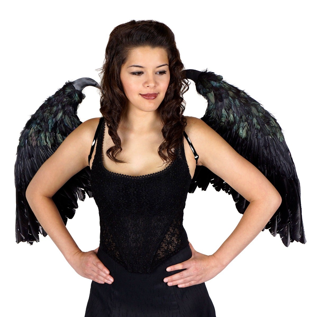 Maleficent Inspired Black Feather Wings - Feathers