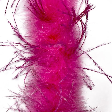 Marabou and Ostrich Feather Boa - Pink Orient - Marabou Boa