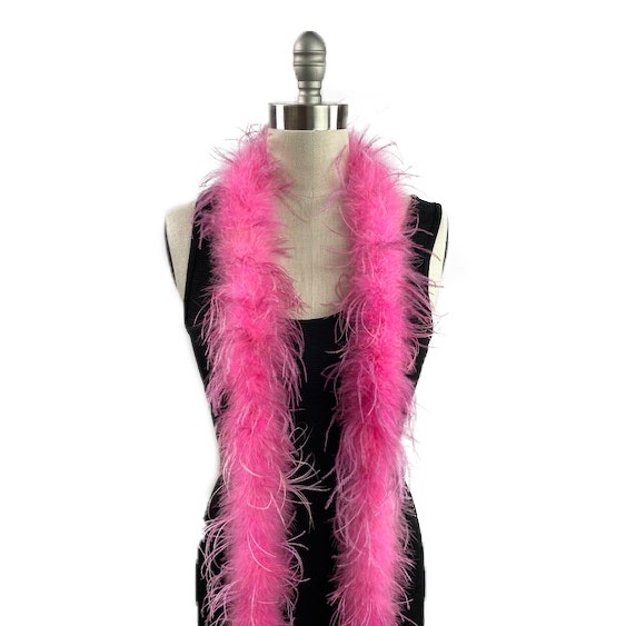 Marabou and Ostrich Feather Boa - Pink Orient - Marabou Boa