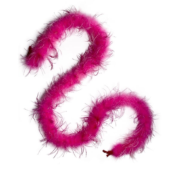 Marabou and Ostrich Feather Boa - Pink Orient - Marabou Boa