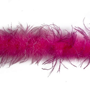 Marabou and Ostrich Feather Boa - Pink Orient - Marabou Boa