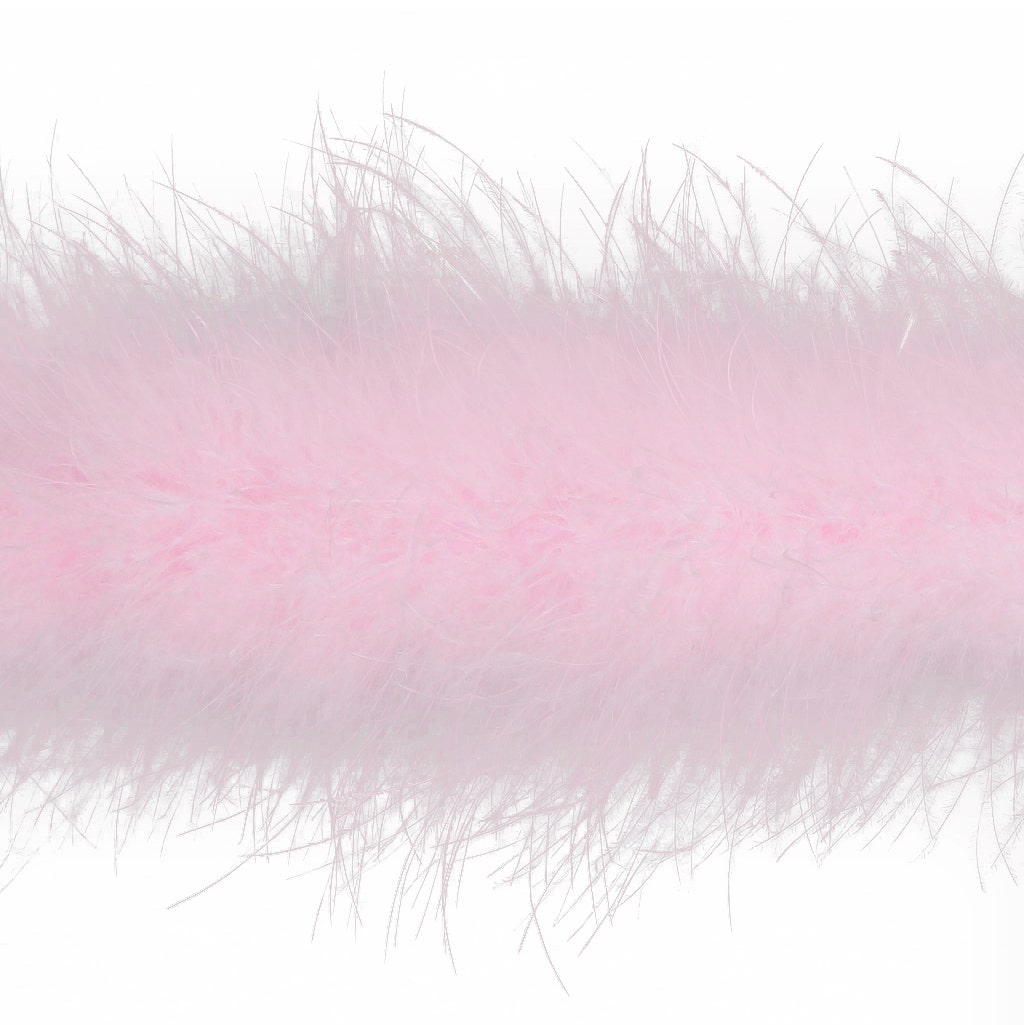 Marabou Boa with Lurex - Mediumweight - Candy Pink/Opal Lurex - Marabou Boa