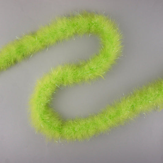 Marabou Boa with Lurex - Mediumweight - Lime/Opal Lurex - Marabou Boa