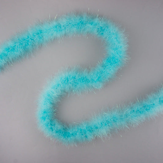 Marabou Boa with Lurex - Mediumweight - Lt Turquoise/Opal Lurex - Marabou Boa