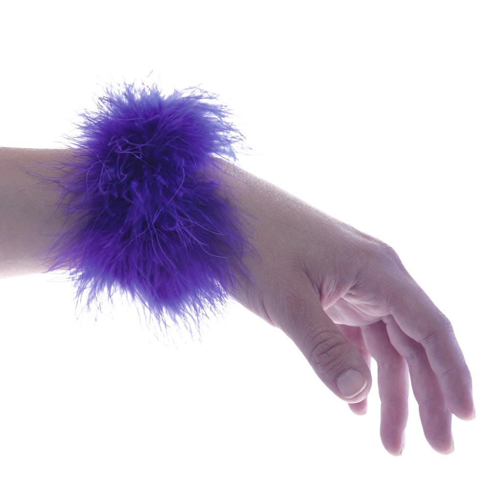 Marabou Cuffs & Hair Ties - Regal - Feathers