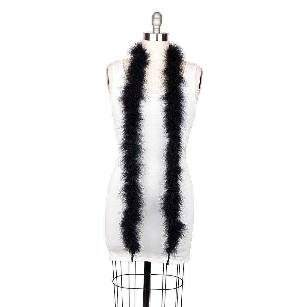 Marabou Feather Boa - Mediumweight - Black - Marabou Boa