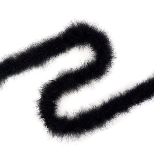 Marabou Feather Boa - Mediumweight - Black - Marabou Boa