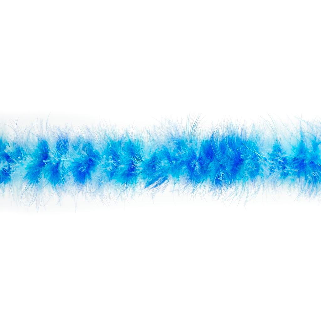 Marabou Feather Boa - Mediumweight - Blues Mix - Marabou Boa