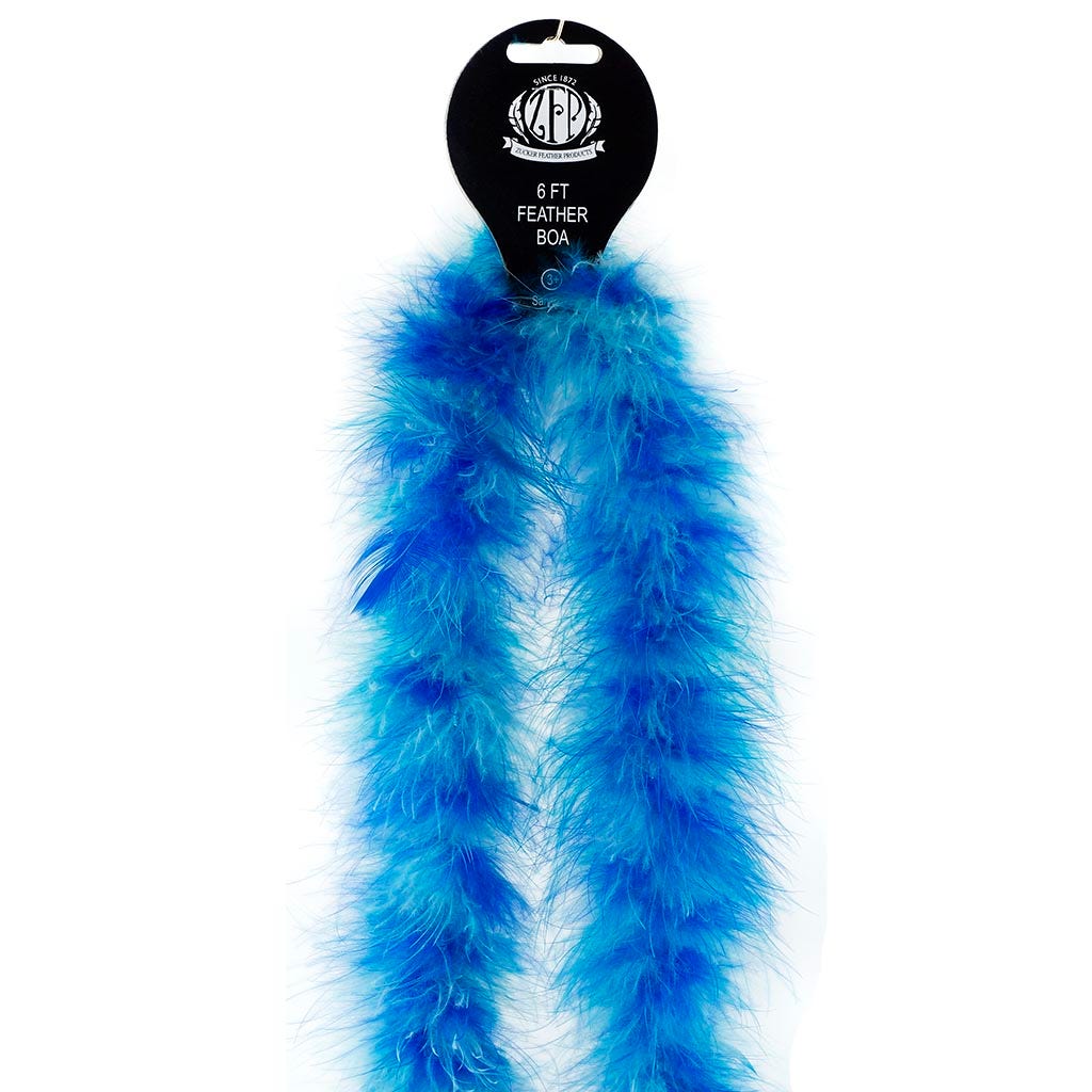 Marabou Feather Boa - Mediumweight - Blues Mix - Marabou Boa