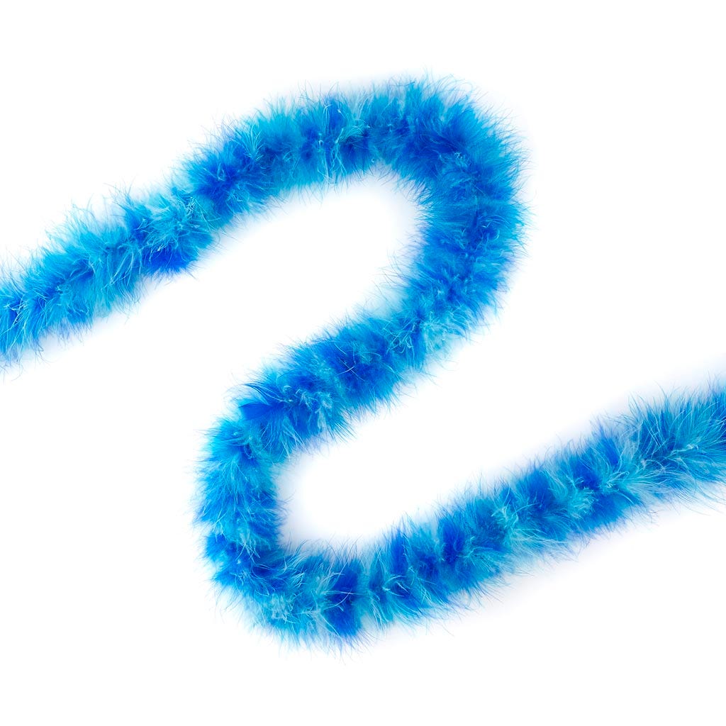 Marabou Feather Boa - Mediumweight - Blues Mix - Marabou Boa