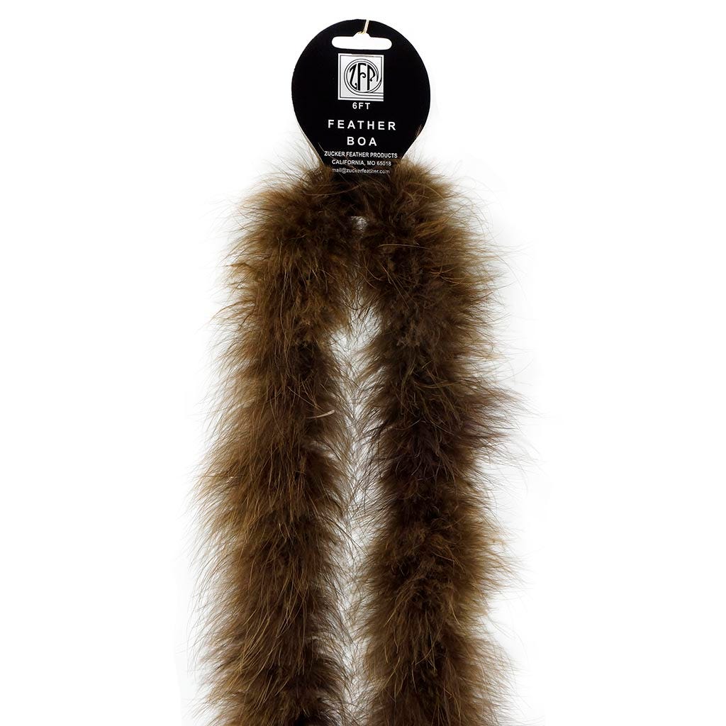 Marabou Feather Boa - Mediumweight - Brown - Marabou Boa