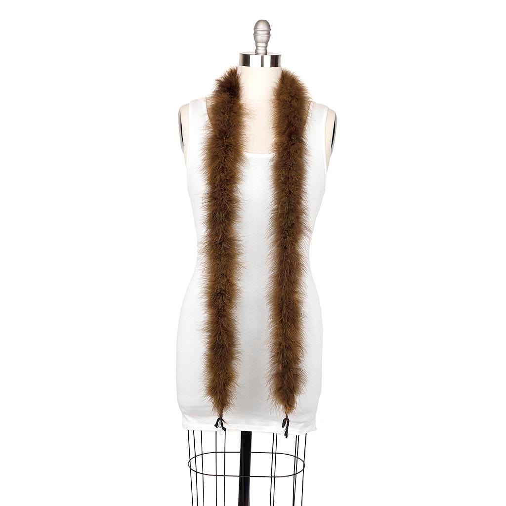 Marabou Feather Boa - Mediumweight - Brown - Marabou Boa