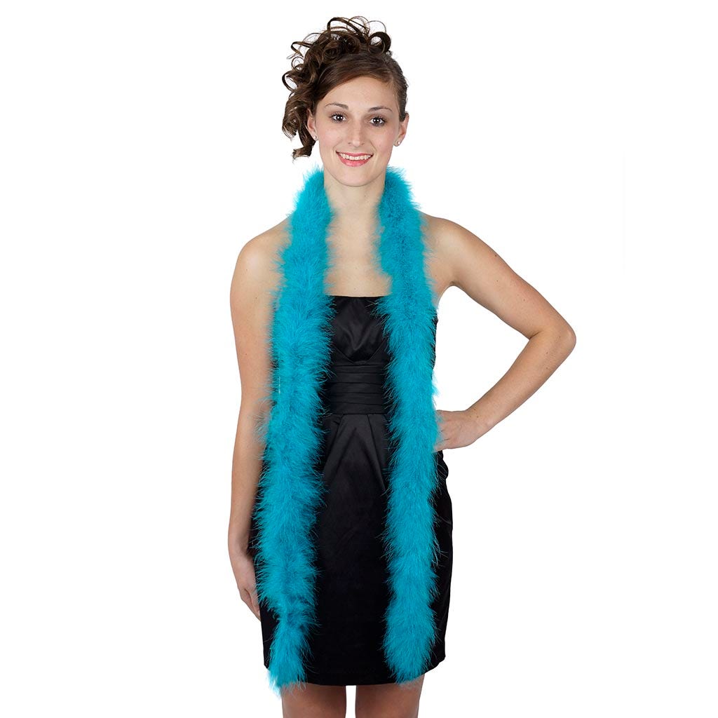 Marabou Feather Boa - Mediumweight - Dark Aqua - Marabou Boa