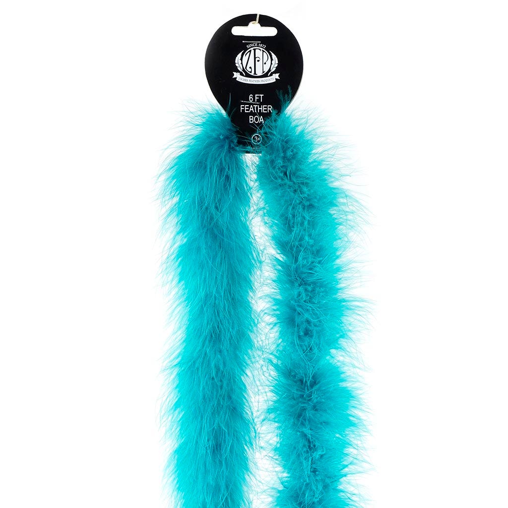 Marabou Feather Boa - Mediumweight - Dark Aqua - Marabou Boa