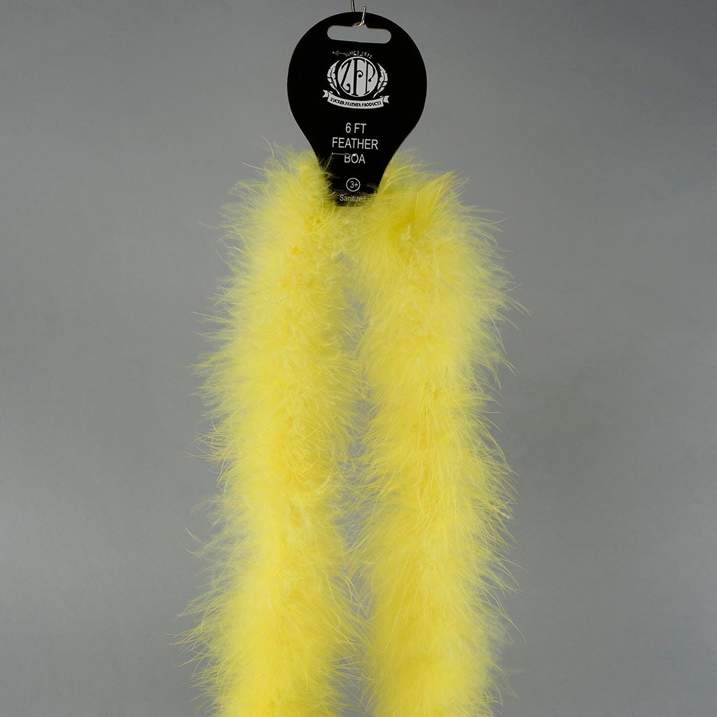 Marabou Feather Boa - Mediumweight - Flourescent Yellow - Marabou Boa