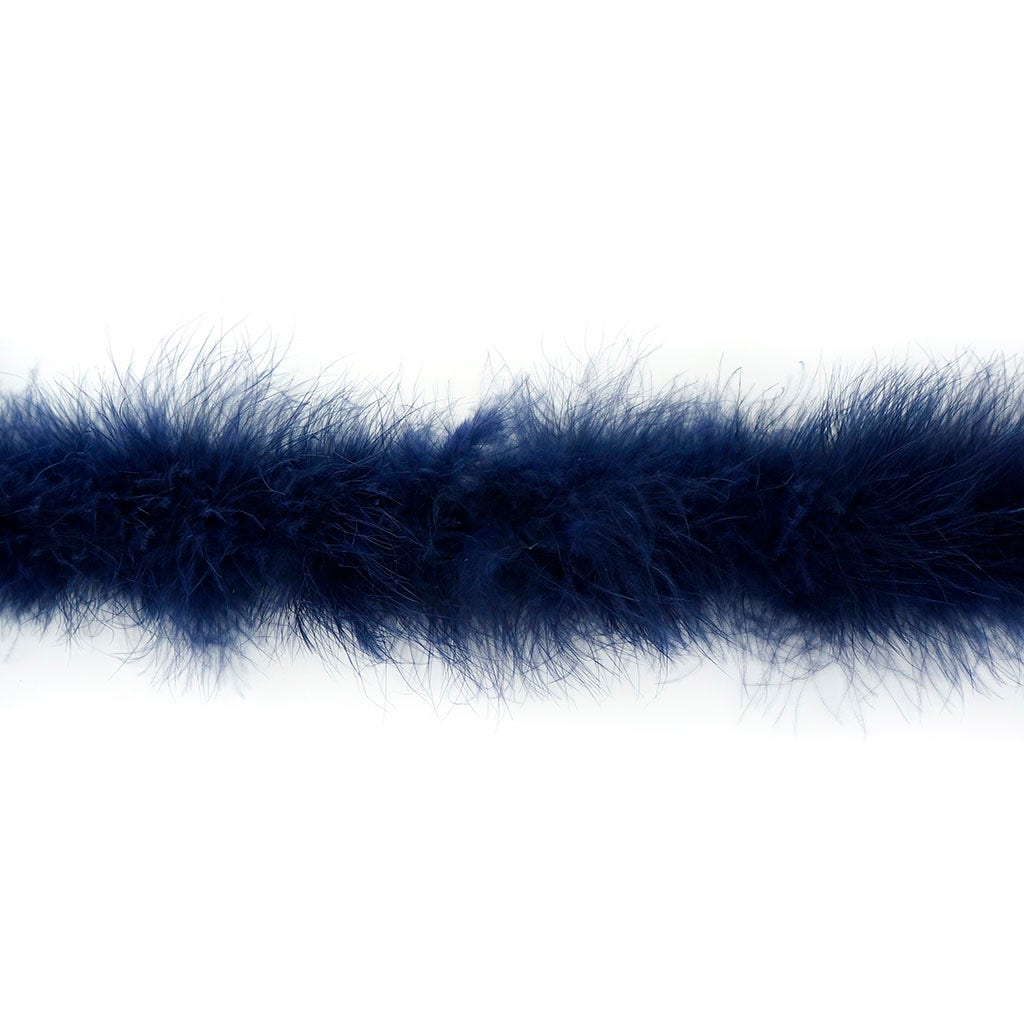 Marabou Feather Boa - Mediumweight - Navy - Marabou Boa